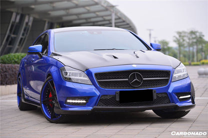 Carbonado 2010-2014 Mercedes Benz W218 CLS Class 350  400  500 RT Style Front Lip