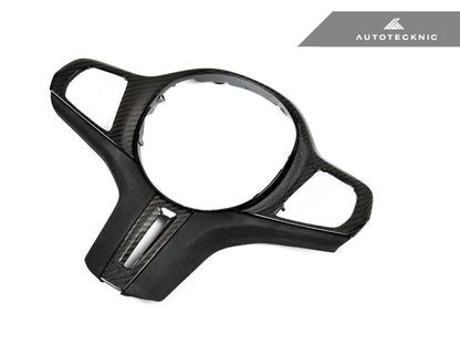 AutoTecknic Carbon Alcantara Steering Wheel Trim - F95 X5M | F96 X6M