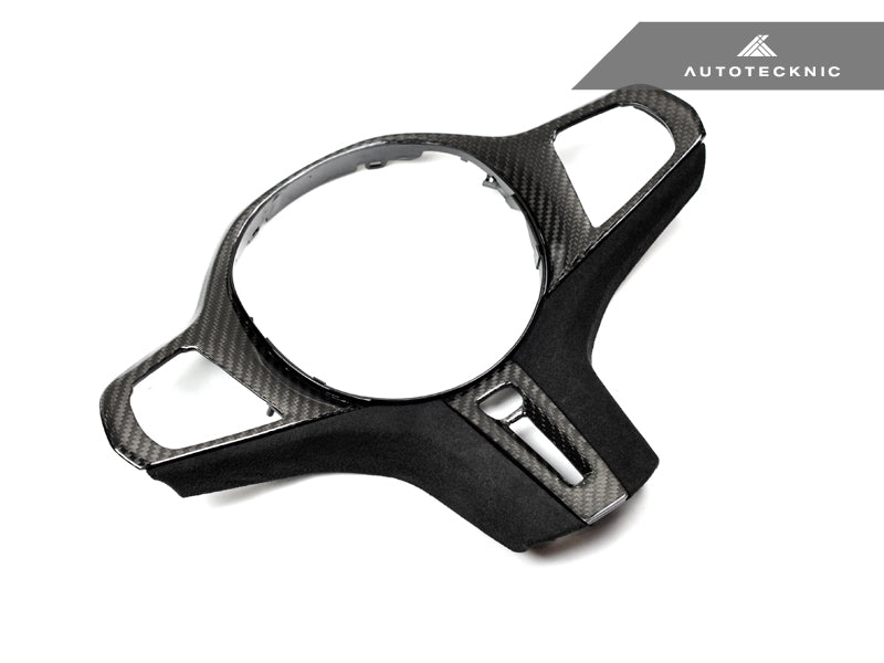 AutoTecknic Carbon Alcantara Steering Wheel Trim - G05 X5 | G06 X6 | G07 X7