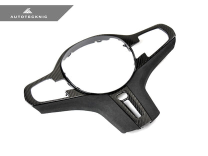 Moldura de volante de carbono Alcantara de AutoTecknic - F90 M5 2018-2019