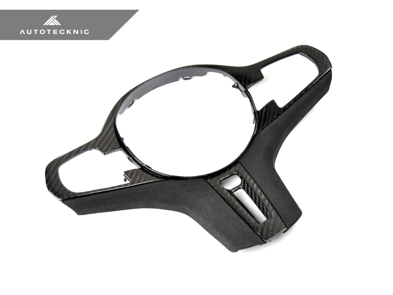 Moldura de volante de carbono Alcantara de AutoTecknic - F90 M5 2018-2019