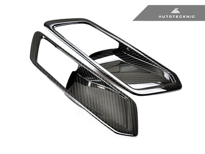 AutoTecknic Dry Carbon Interior Door Handle Trim Set - G20 3-Series