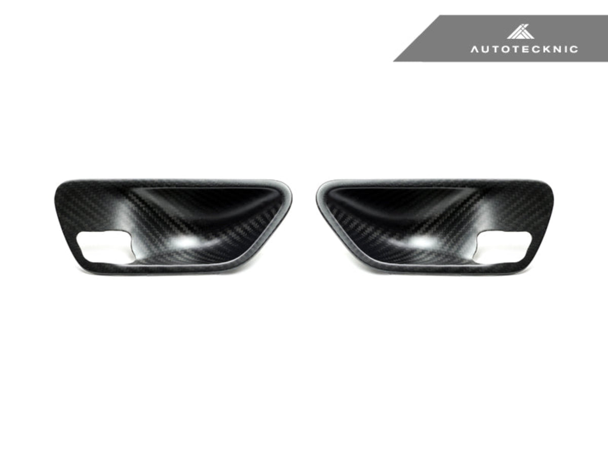 Juego de molduras para manijas interiores de puerta de carbono seco AutoTecknic - BMW F-Chassis