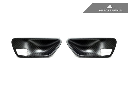 Juego de molduras para manijas interiores de puerta de carbono seco AutoTecknic - BMW F-Chassis
