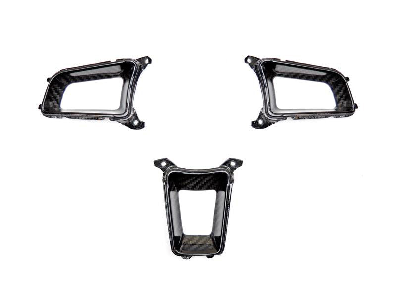 Juego de molduras de radios de volante de carbono seco AutoTecknic - Porsche 991/981/718
