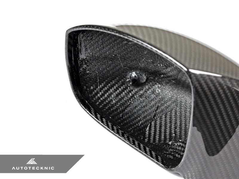 AutoTecknic Replacement Dry Carbon Mirror Covers - Nissan R35 GTR - 3