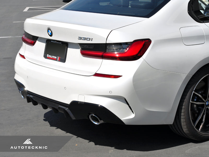 AutoTecknic Dry Carbon Extended-Fin Competition Rear Diffuser - G20 3-Series (ATK-BM-0353)