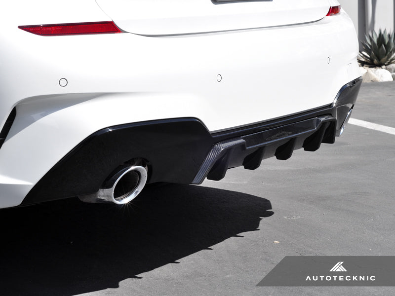AutoTecknic Dry Carbon Extended-Fin Competition Rear Diffuser - G20 3-Series (ATK-BM-0353)