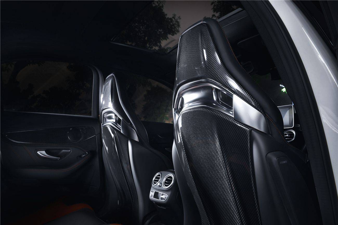 Carbonado 2015-2021 Mercedes Benz C63 & CLA45 & A45 AMG Sedan Carbon Fiber Seat-back Cover