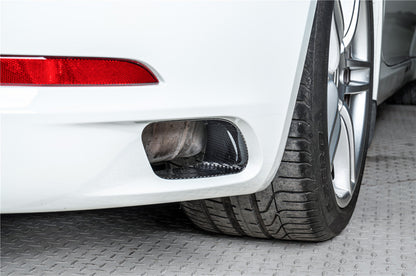 Carbonado 2017-2019 Porsche 911 991.2 Carrera OEM Style Dry Carbon Fiber Rear Bumper Vent Trims
