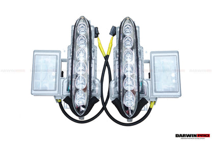 DarwinPRO 2012-2016 Nissan GTR R35 DBA Front Bumper LED Day Running Lights