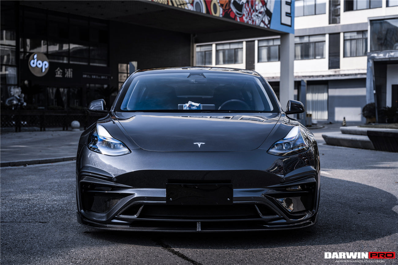 DarwinPRO IMP Performance Carbon Fiber Side Skirts Under Board | 2017-2021 Tesla Model 3