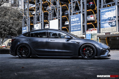 DarwinPRO IMP Performance Carbon Fiber Side Skirts Under Board | 2017-2021 Tesla Model 3