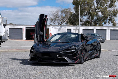 DarwinPRO Se²NWB Style Carbon Fiber Front Bumper Canards | 2017-2023 McLaren 720s