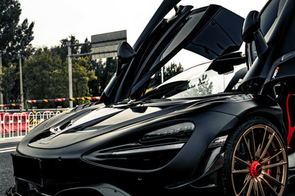 DarwinPRO Se²NWB Style Carbon Fiber Front Bumper Canards | 2017-2023 McLaren 720s