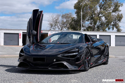 DarwinPRO Se²NWB Style Carbon Fiber Front Bumper Canards | 2017-2023 McLaren 720s