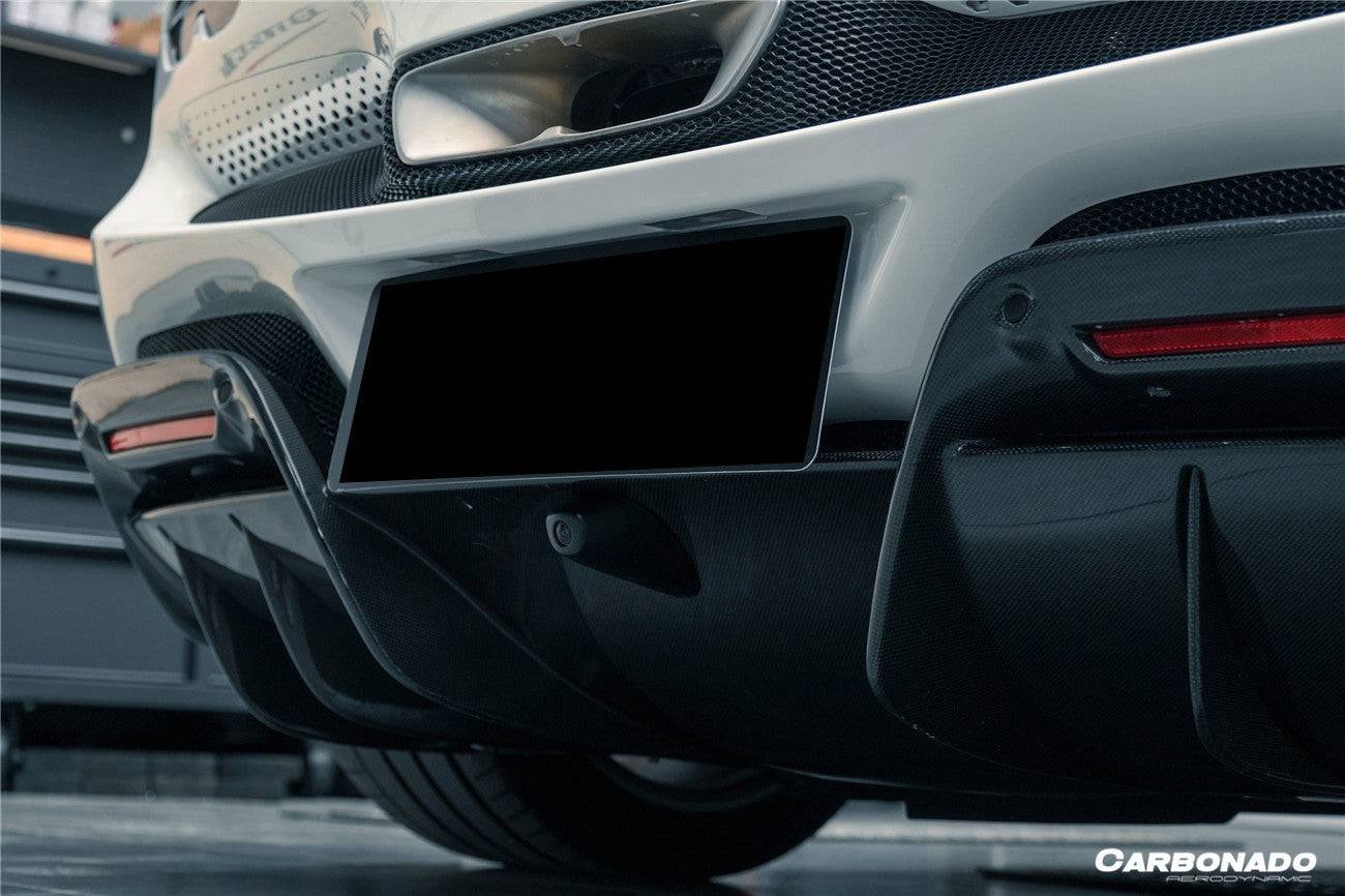 Carbonado 2022-UP Ferrari 296 GTB OE Style Carbon Fiber Rear Diffuser