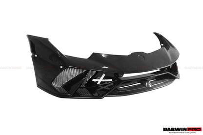 DarwinPRO 2015-2025 Lamborghini Huracan LP610 & LP580 & EVO & Tecnica BKSS Style Partial Carbon Front Bumper with Lip