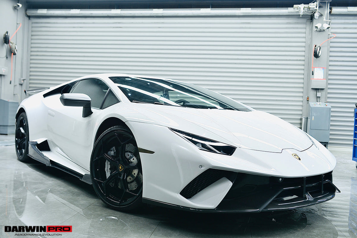 DarwinPRO 2015-2025 Lamborghini Huracan LP610 & LP580 & EVO & Tecnica Performante Style Partial Carbon Front Bumper