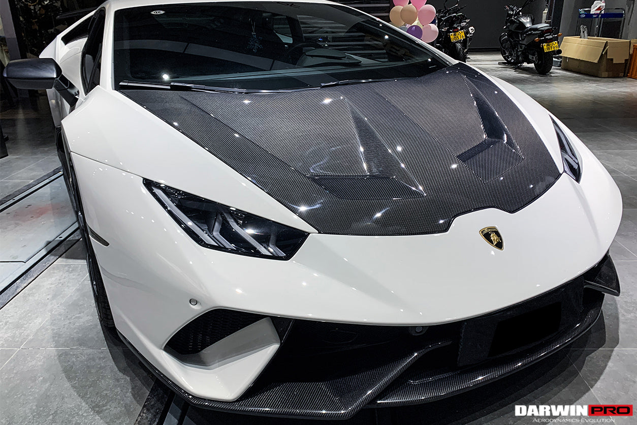 Capó de fibra de carbono DarwinPRO 2015-2025 Lamborghini Huracan LP610, LP580, EVO y Tecnica BKSS