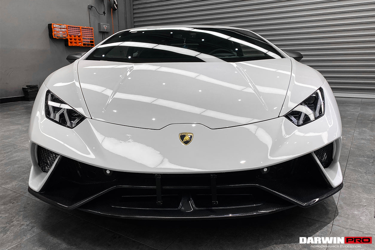 DarwinPRO 2015-2025 Lamborghini Huracan LP610 & LP580 & EVO & Tecnica Performante Style Partial Carbon Front Bumper
