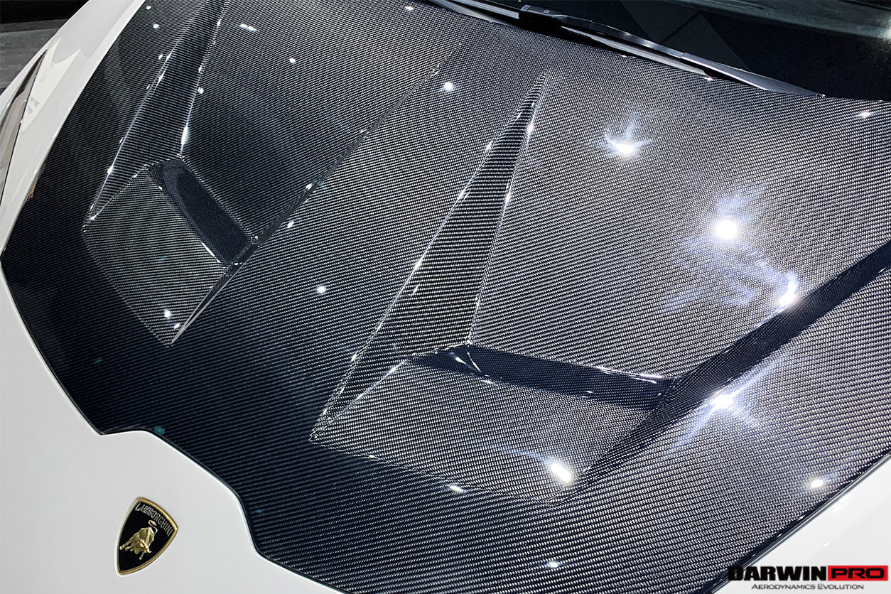 Capó de fibra de carbono DarwinPRO 2015-2025 Lamborghini Huracan LP610, LP580, EVO y Tecnica BKSS