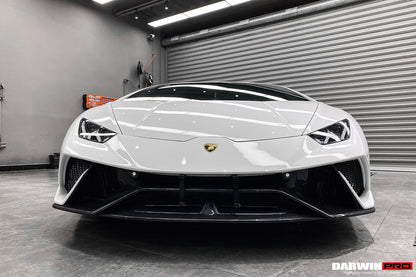 DarwinPRO 2015-2025 Lamborghini Huracan LP610 & LP580 & EVO & Tecnica Performante Style Partial Carbon Front Bumper