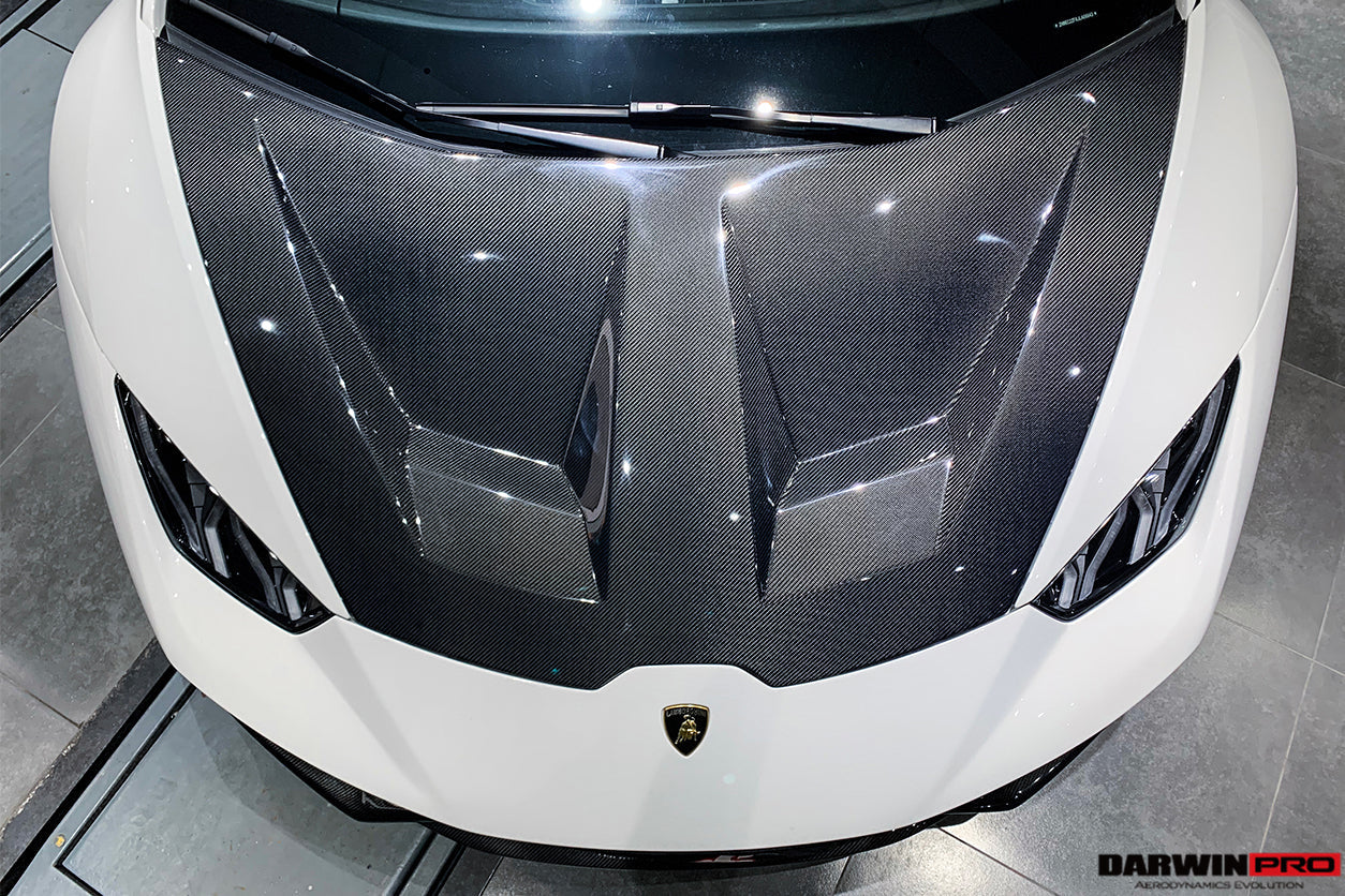 Capó de fibra de carbono DarwinPRO 2015-2025 Lamborghini Huracan LP610, LP580, EVO y Tecnica BKSS