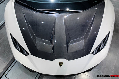 Capó de fibra de carbono DarwinPRO 2015-2025 Lamborghini Huracan LP610, LP580, EVO y Tecnica BKSS