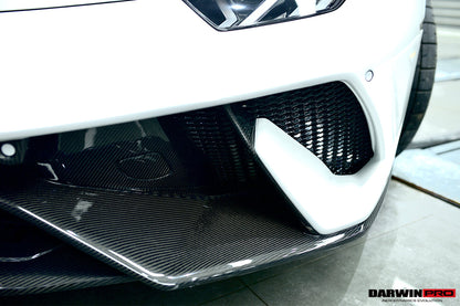 DarwinPRO 2015-2025 Lamborghini Huracan LP610 & LP580 & EVO & Tecnica Performante Style Partial Carbon Front Bumper