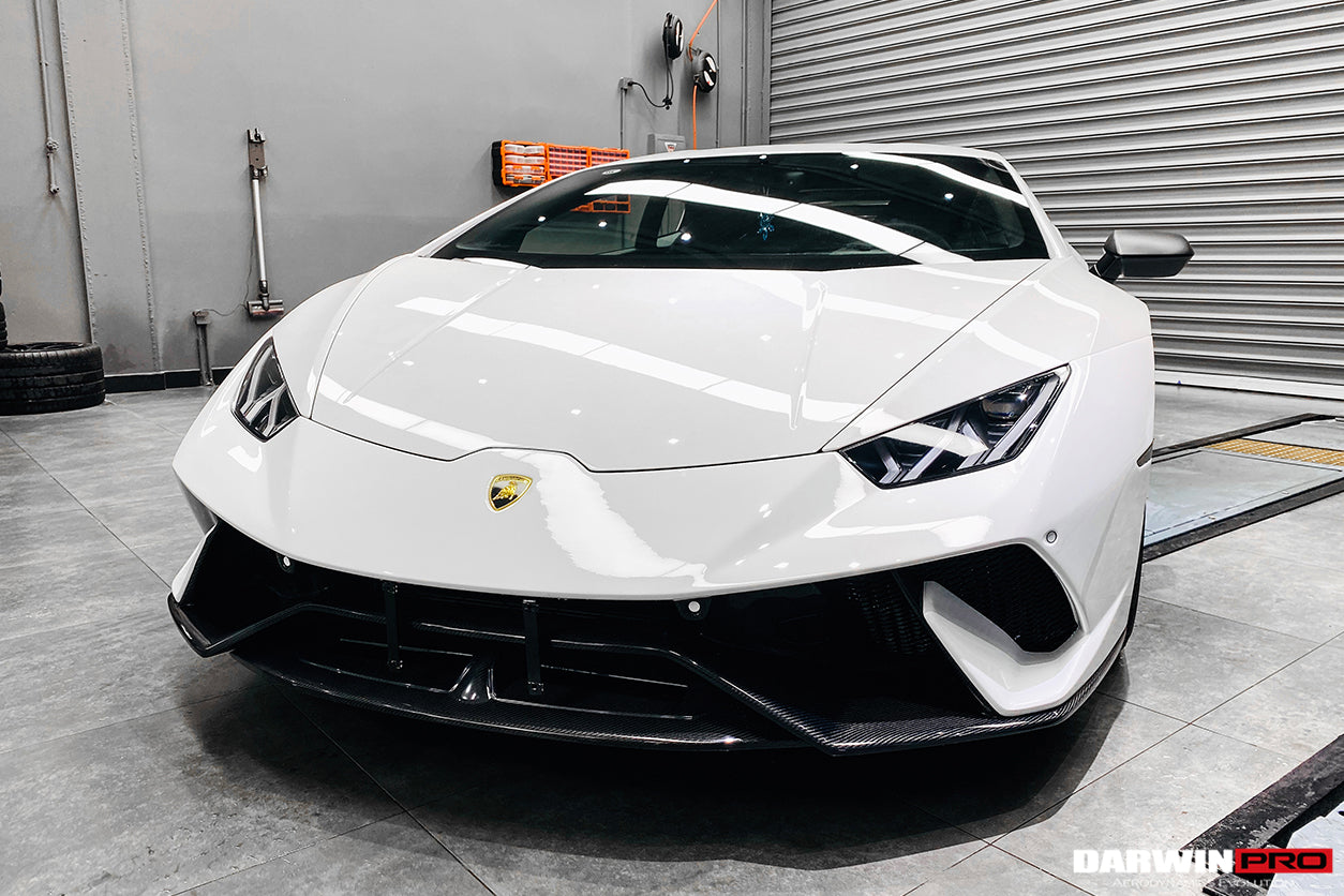 DarwinPRO 2015-2025 Lamborghini Huracan LP610 & LP580 & EVO & Tecnica Performante Style Partial Carbon Front Bumper
