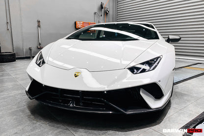 DarwinPRO 2015-2025 Lamborghini Huracan LP610 & LP580 & EVO & Tecnica Performante Style Partial Carbon Front Bumper
