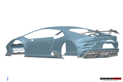 DarwinPRO AD Style Dry Carbon Rear Diffuser | 2019-2025 Lamborghini Huracan EVO
