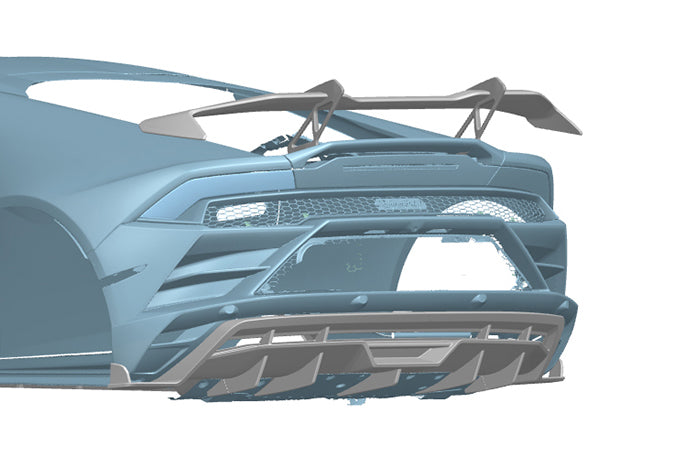 DarwinPRO AD Style Dry Carbon Rear Diffuser | 2019-2025 Lamborghini Huracan EVO