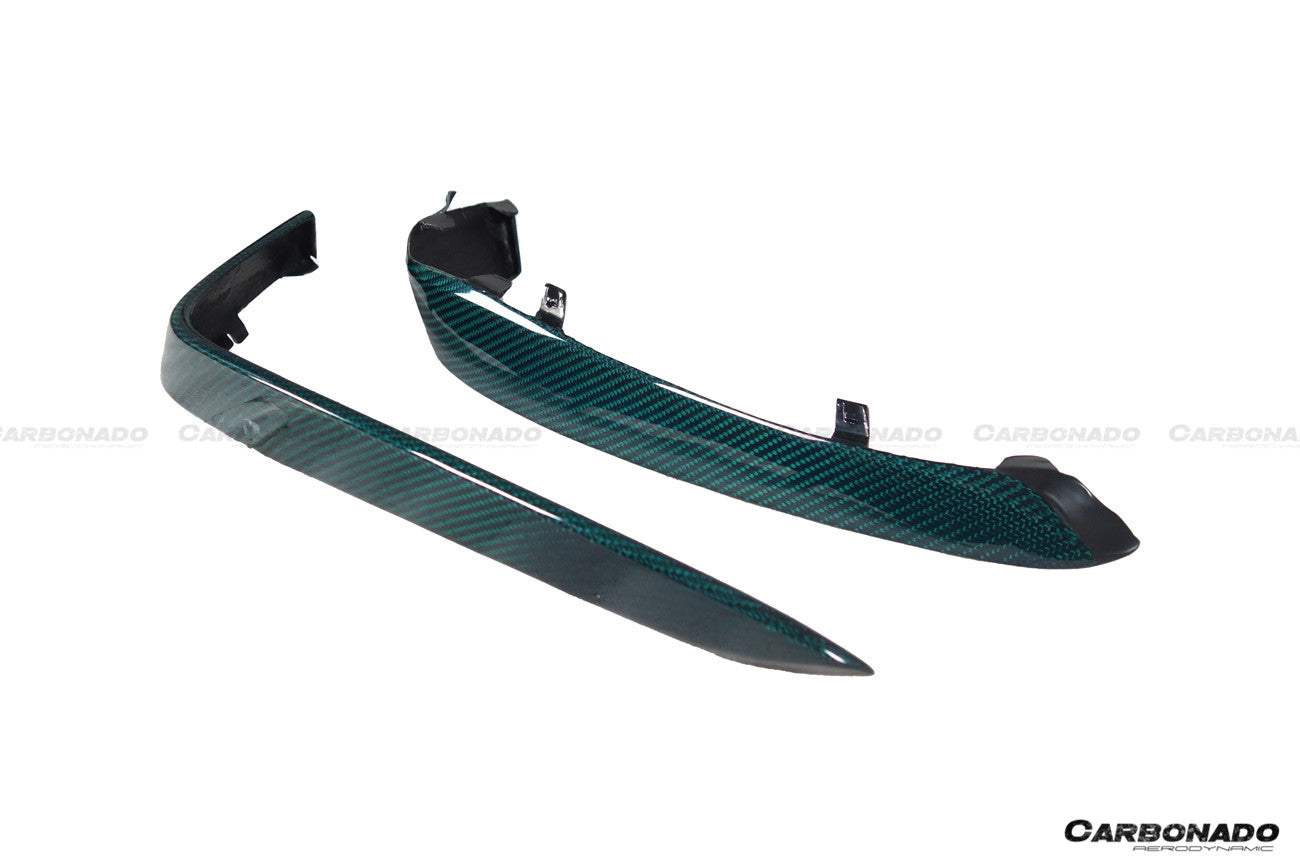 Parachoques delantero de fibra de carbono para Mercedes Benz W205 C63 S AMG Sedán Coupé Carbonado 2015-2021
