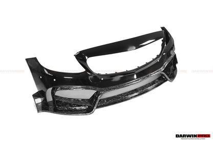 DarwinPRO 2015-2021 Mercedes Benz W205 C63 S AMG Sedan IMP Performance Partial Carbon Fiber front bumper