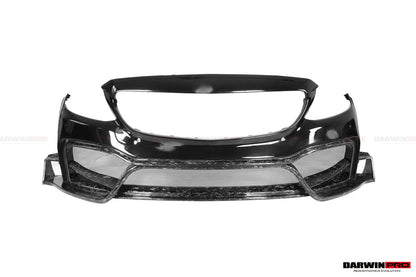DarwinPRO 2015-2021 Mercedes Benz W205 C63 S AMG Sedan IMP Performance Partial Carbon Fiber front bumper