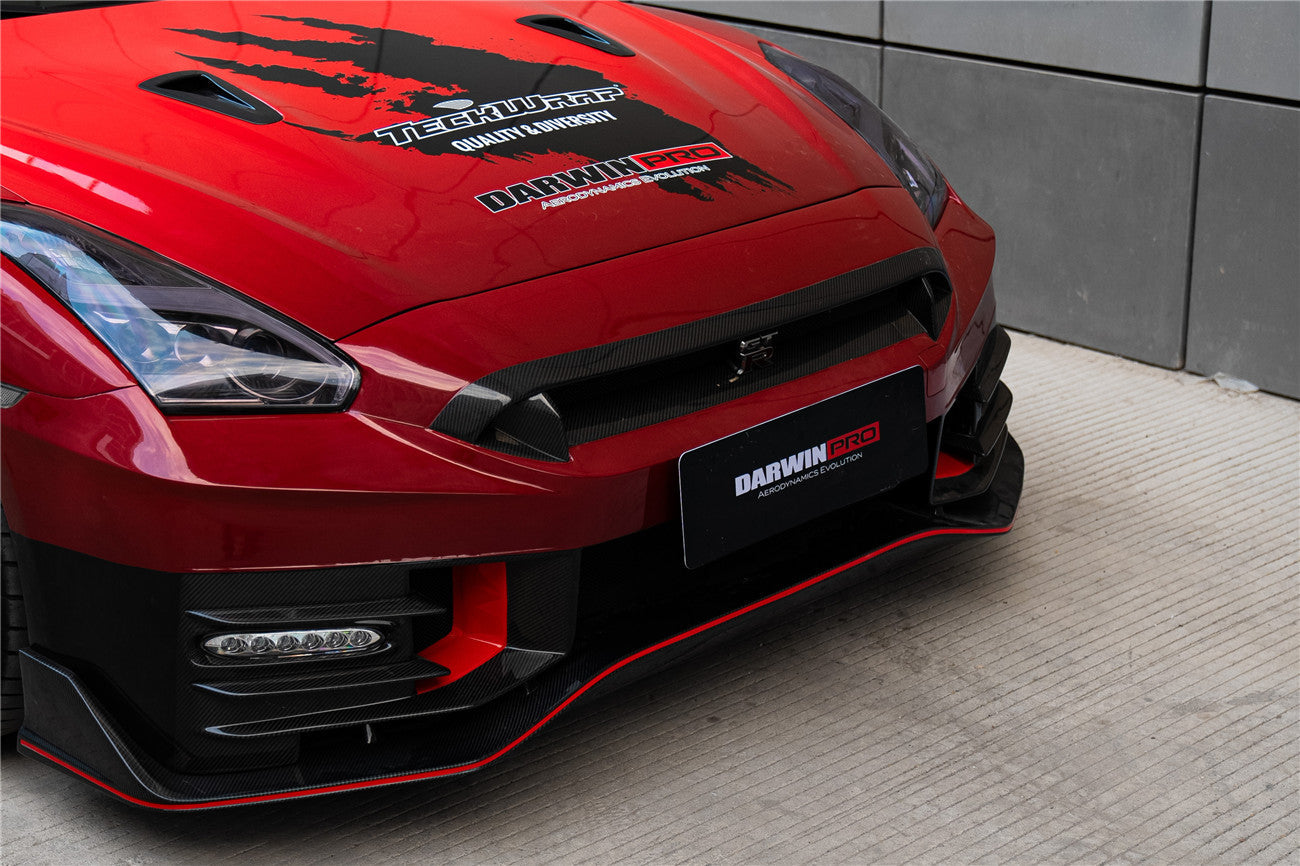 Parachoques delantero de fibra de carbono estilo Nismo de DarwinPRO | Nissan GTR R35 2008-2023