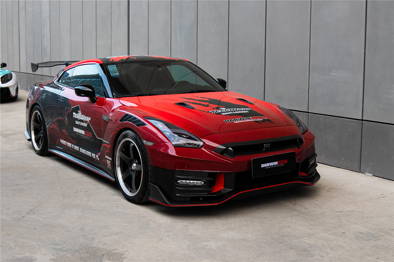 Parachoques delantero de fibra de carbono estilo Nismo de DarwinPRO | Nissan GTR R35 2008-2023