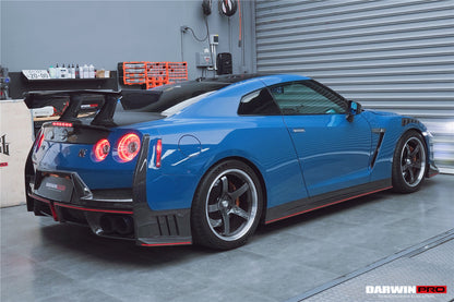 DarwinPRO 2024-Nismo Style Carbon Fiber Side Skirts | 2008-2023 Nissan GTR R35