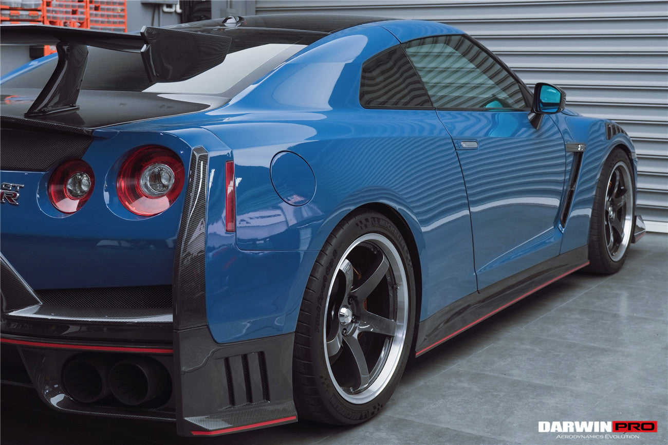 DarwinPRO 2024-Nismo Style Carbon Fiber Side Skirts | 2008-2023 Nissan GTR R35