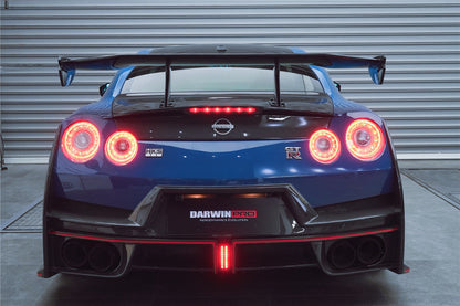 DarwinPRO Nismo Style Part Carbon Fiber Rear Bumper With Black Light | 2008-2023 Nissan GTR R35