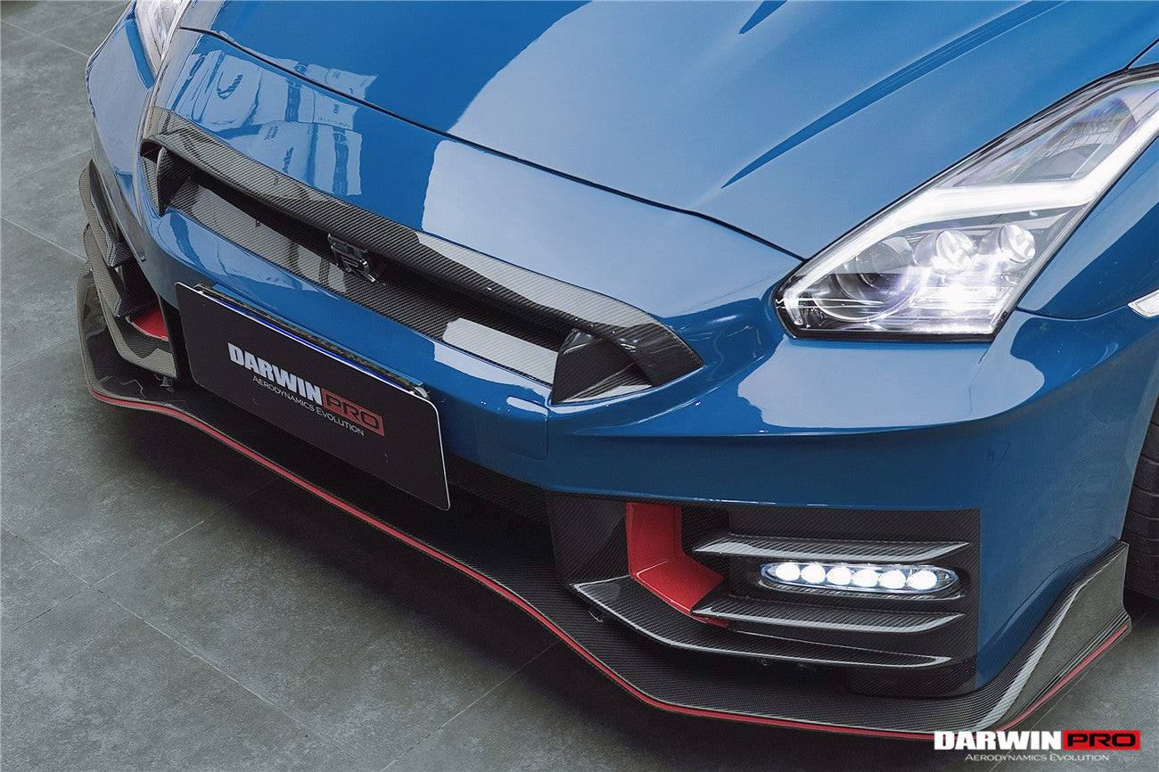 Parachoques delantero de fibra de carbono estilo Nismo de DarwinPRO | Nissan GTR R35 2008-2023