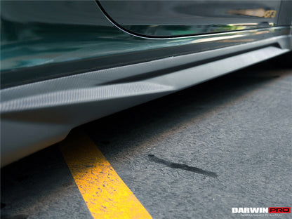 Faldones laterales de fibra de carbono DarwinPRO 2017-2019 Porsche 911 991.2 GT3 solo estilo BKSS