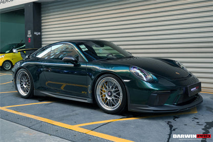 Faldones laterales de fibra de carbono DarwinPRO 2017-2019 Porsche 911 991.2 GT3 solo estilo BKSS