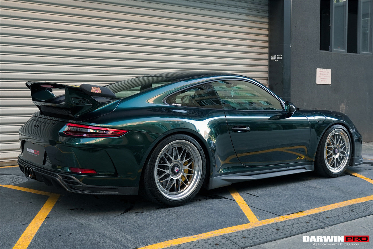 Faldones laterales de fibra de carbono DarwinPRO 2017-2019 Porsche 911 991.2 GT3 solo estilo BKSS