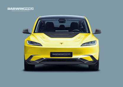 Borde delantero DarwinPRO 2024-2026 Tesla Model 3 Highland RWD AWD con diseño IMP de fibra de carbono (NO APTO PARA RENDIMIENTO)