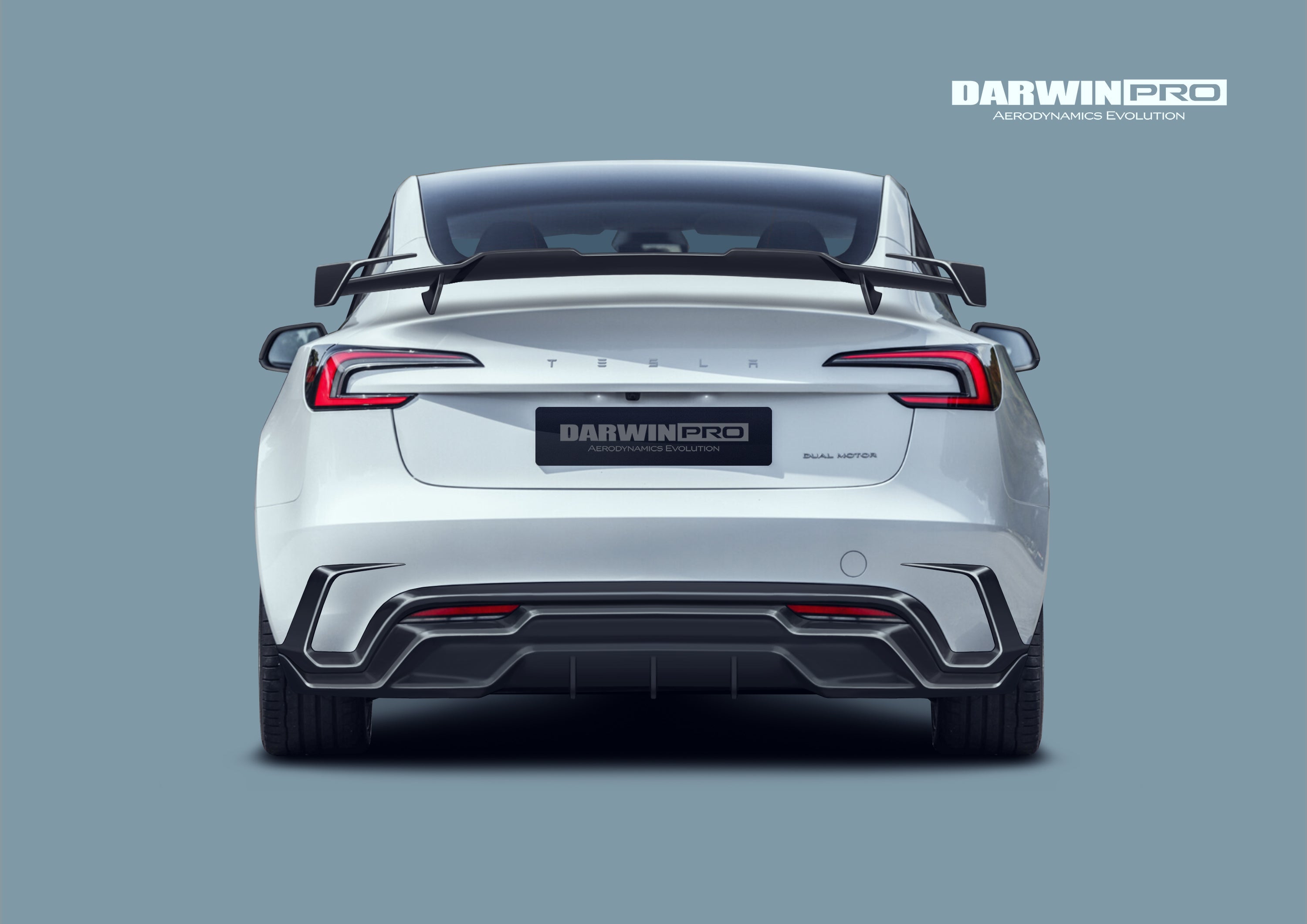Kit de carrocería DarwinPRO 2024-2026 Tesla Model 3 Highland RWD AWD con diseño IMP de fibra de carbono