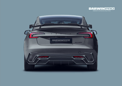 Kit de carrocería DarwinPRO 2024-2026 Tesla Model 3 Highland RWD AWD con diseño IMP de fibra de carbono