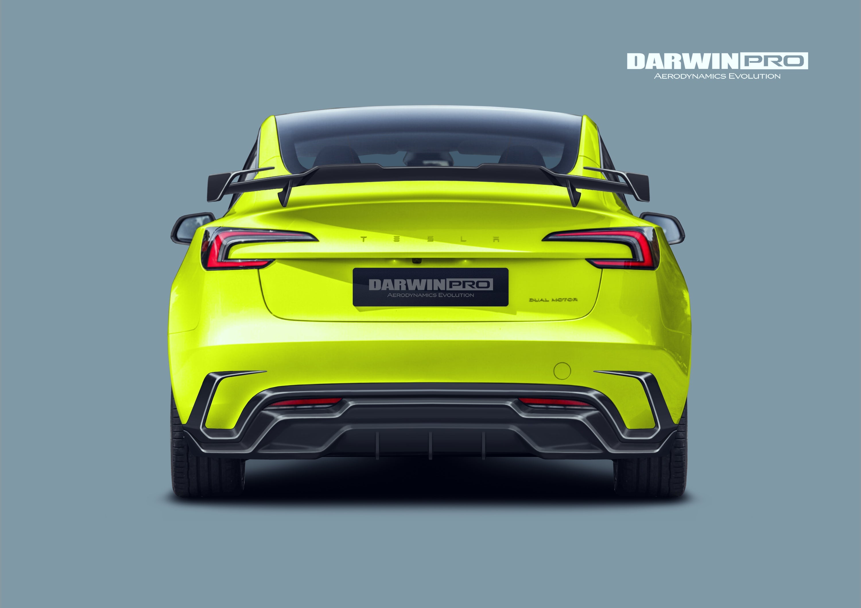 Kit de carrocería DarwinPRO 2024-2026 Tesla Model 3 Highland RWD AWD con diseño IMP de fibra de carbono